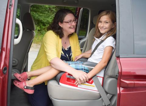 Kid in a car clearance seat